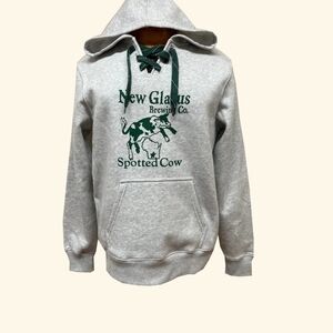 New Glarus Brewing Gray Hoodie NWOT